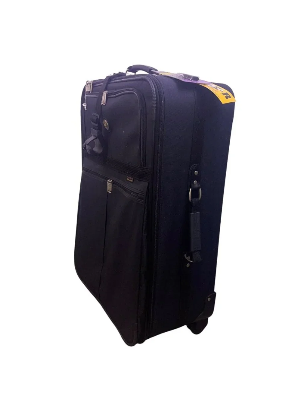 Olympia Elegance Black Free hand Hook Strap Power Handle Wheeled Travel Luggage